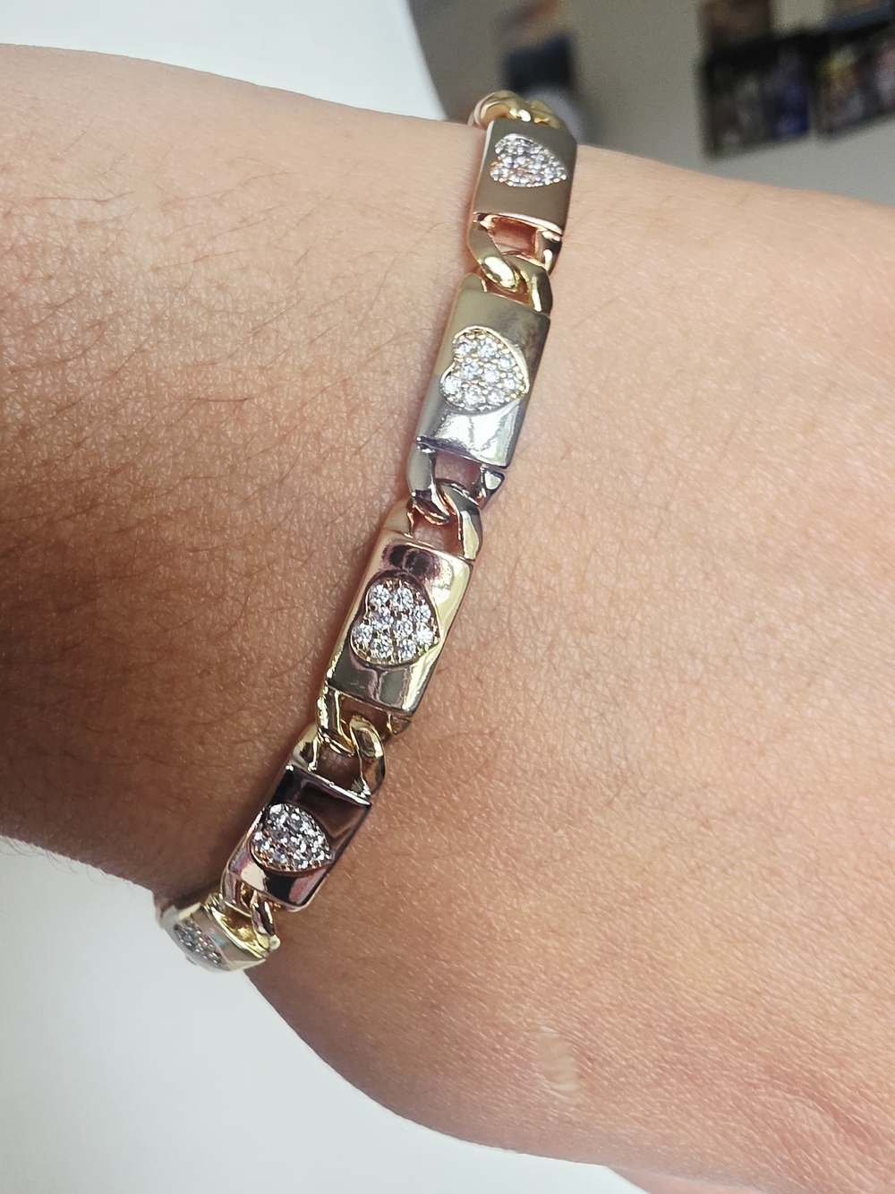Pulsera En 3 Oros Laminado